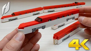 How to Build Microscale Lego Japanese Bullet Train Shinkansen Tohoku | 新幹線 (MOC - 4K)