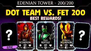 MK Mobile. Fatal Edenian Tower 200 Destroyed by DOT Team. I Got THE BEST Reward EVER!