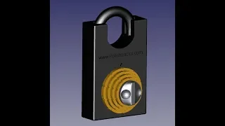 Commercial look of Polish Combination Padlock