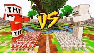 ARMIA TNT VS ARMIA SZKIELET W MINECRAFT || MINECRAFT WOJNA