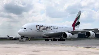 How to pushback an Airbus A380: Emirates 380 YYZ to DXB
