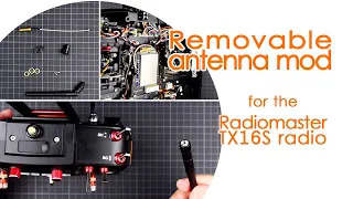 Easy removable antenna kit for the Radiomaster TX16S