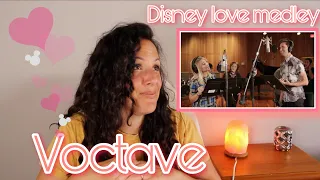 Reacting to Voctave(feat. Kirstin Maldonado & Jeremy Michael Lewis) Disney Love Medley | REACTION ♥️