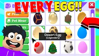 Opening ONE of *EVERY EGG EVER* in Adopt Me! (Dream Pet Luck)