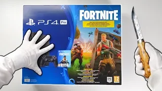 PS4 "FORTNITE" CONSOLE UNBOXING! Playstation 4 Pro Fortnite Battle Royale Bundle + Bomber Skin