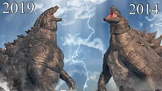 Godzilla 2014 Vs Godzilla 2019 Comparison | Kaiju Universe