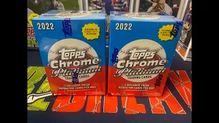 Opening 2 Blaster Boxes Of 2022 Topps Chrome Platinum Anniversary!! Big Rookie Pull and 4 Parallels!