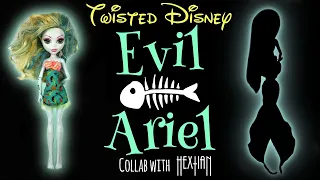 TWISTED DISNEY - EVIL ARIEL PRINCESS / Monster High Doll Repaint by Poppen Atelier