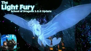 The Light Fury - The All New Membership Dragon (ft. New Maps) | School of Dragons - Update 3.0.0