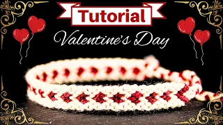 Tiny Heart Bracelet Tutorial for VALENTINE'S DAY | How to make a Heart Bracelet | Bracelet Heart DIY