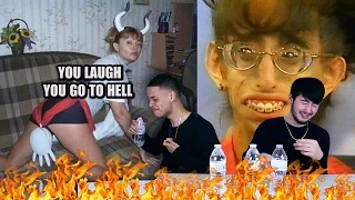 IF YOU LAUGH, YOU GO TO HELL (TRY NOT TO LAUGH CHALLENGE)