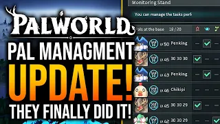 Palworld - BIG UPDATE! NEW PAL MANAGEMENT!