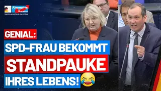 SPD-Frau bekommt von Norbert Kleinwächter Standpauke ihres Lebens! - AfD-Fraktion im Bundestag