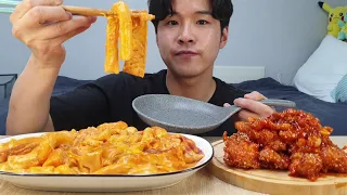 요새 핫한 태리로제떡볶이에서 투움바 떡볶이 & 닭강정 리얼사운드 먹방 TOWOOMBA TOPOKKI & SEASONED CHICKEN REALSOUND MUKBANG ASMR