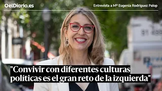 Mª EUGENIA R. PALOP (Sumar): "Convivir con diferentes culturas políticas es el reto de la izquierda"