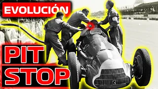 La IMPACTANTE EVOLUCIÓN de los PIT STOPS 💥 a lo largo de la HISTORIA F1 | Del Fuego a la Perfección