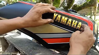 Proses repaint  yamaha RX king