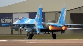 4Kᵁᴴᴰ Awesome Rehearsal Sukhoi Su-27 Flanker Ukrainian Air Force @ RIAT 2019