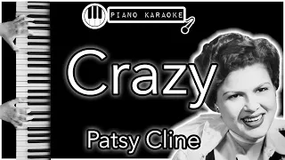 Crazy - Patsy Cline - Piano Karaoke Instrumental