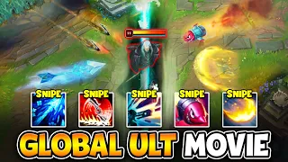 WE PLAYED GLOBAL ULT COMPS FOR 3 HOURS STRAIGHT! (CROSS MAP SNIPES)