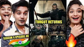 Ertugrul Ghazi Urdu Season 4 Episode 48 | Turgut Return in Season 4 | Titan Attack on Hanli Bazar