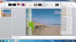 How to Insert the PowerPoint 2010 Background Image