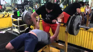 Bench press  training 420lbs