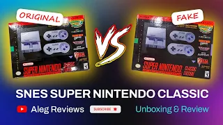 Authentic SNES Super Nintendo Classic Edition vs a Fake one Comparison #nintendo #snes #snesclassic