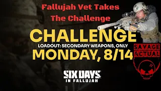 Marine Raider/Fallujah Vet Plays Six Days In Fallujah Challenge Day 1