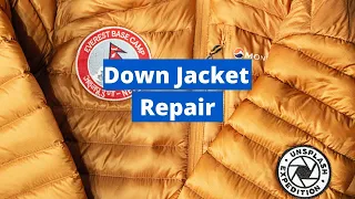 The Best Way To Fix Ripped Down Jacket | NO VISIBLE STITCHING/PATCH