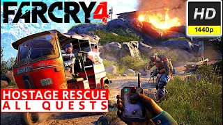 Far Cry 4 All Hostage Rescue Quests Gameplay Walkthrough Longplay No Commentary 1080p HD