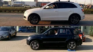 TORSEN vs DIFF LOCK - QUATTRO vs ALL GRIP PRO - Audi Q5 vs Suzuki Grand Vitara - 4x4 test on rollers