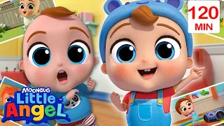 Baby John's Infant Pictures 👶 | Bingo and Baby John | Little Angel - Nursery Rhymes and Kids Songs