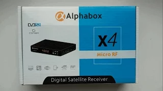 Обзор ресивера ► Alphabox X4 Micro RF