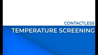 Fastcomm FeverSafe Contactless Temperature Screening Solutions