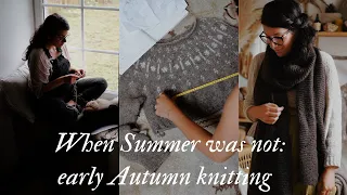 Knitting vlog: Early Autumn knitting, and trying a new-to-me unspun yarn (Hillesvåg Ullvarefabrikk)