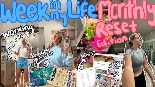 Week in my life *monthly reset edition* ✨⎮ reading journal, vision board, mid year check in and more