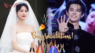 Bai Lu, wearing a gentle and elegant wedding dress, congratulated Wang Hedi for winning the title of