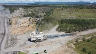 Dragline Boom Down