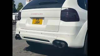 Wow! TECHART MAGNUM EXHAUST SOUND ON MY 4.8 V8 PORSCHE CAYENNE ^ VOLUME UP WOW!