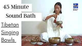 45 Minute Sound Bath with Tibetan Singing Bowls