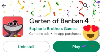 Garten of BANBAN 4 is Out on Google PLAY! 🤩