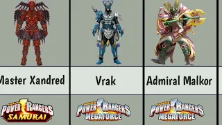 Main(Boss) villains of every Power Rangers series