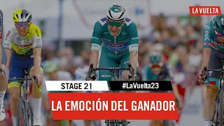 Winner's emotion - Stage 21 - La Vuelta 2023