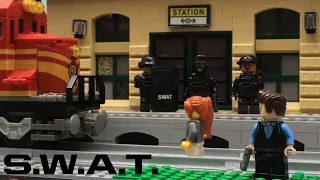 Lego S.W.A.T. - Runaway Train Chase: Part 2 Stop Motion Animation