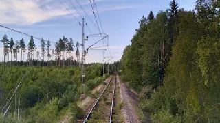 Frövi-Borlänge via Silverhöjden, från förarplats / Cabinerit / Führerstandsmitfahrt