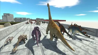 Escape from MAD HERBIVORE DINOSAURS - Animal Revolt Battle Simulator