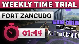 GTA 5 Time Trial This Week Fort Zancudo | GTA ONLINE WEEKLY TIME TRIAL Fort Zancudo (01:44)