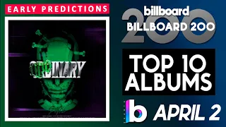 Early Mid-Week Predictions! Billboard 200 Albums Top 10 (April 2nd, 2022) Countdown