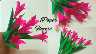 Wowwww.... Amazing Pink Flowers.... Paper Craft / Flower craft/ Craft Ideas/ Home decor ideas 💕